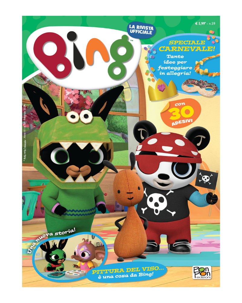 Bing Magazine n. 59 con SET DA PIRATA